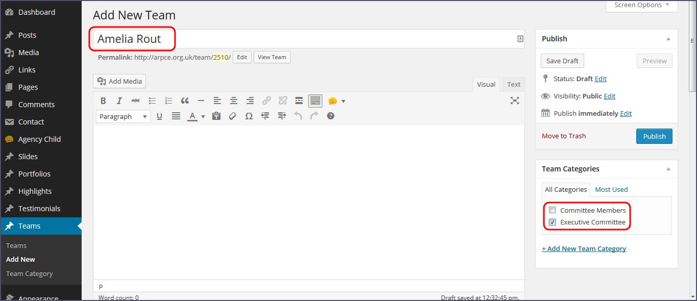 Adding a Committee Member