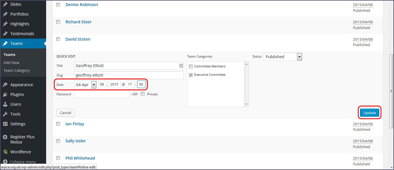 Adding a Committee Member
